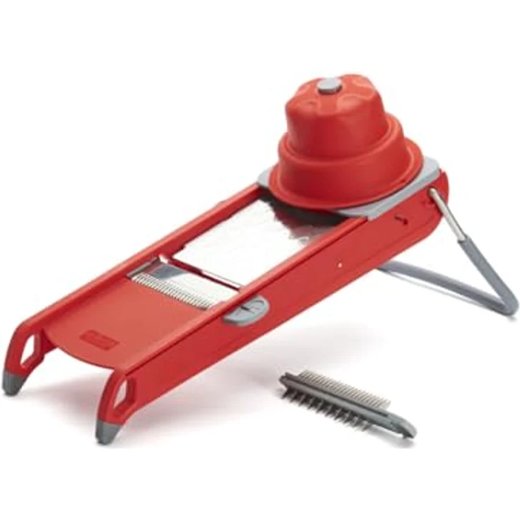 DE BUYER Swing + Gemüsehobel, Kunststoff, rot, 44.5 x 19.5 x 15 cm – Bild 2