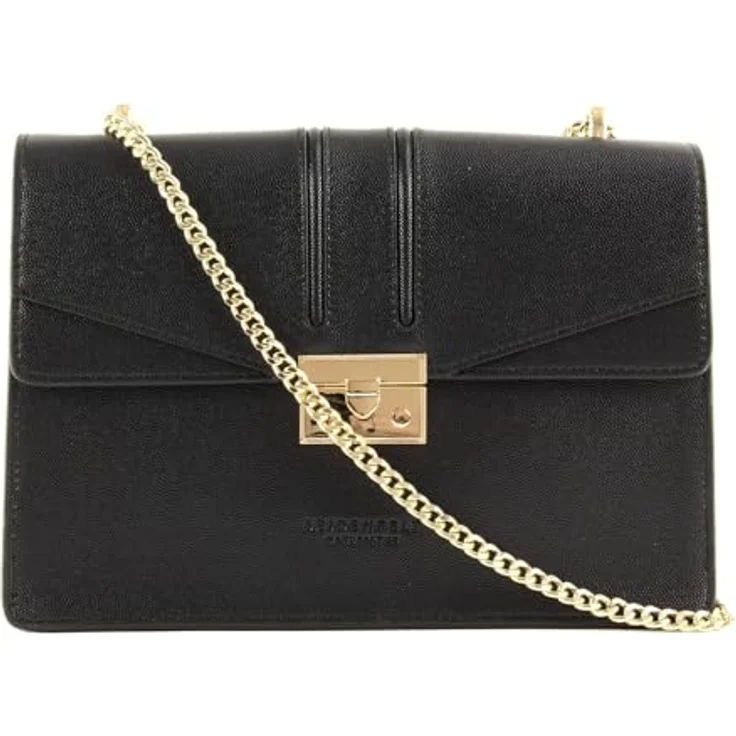 Seidenfelt Roros Big Umhängetasche, 25 cm x 8 cm x 20 cm, schwarz, 100% Polyurethan – Bild 2