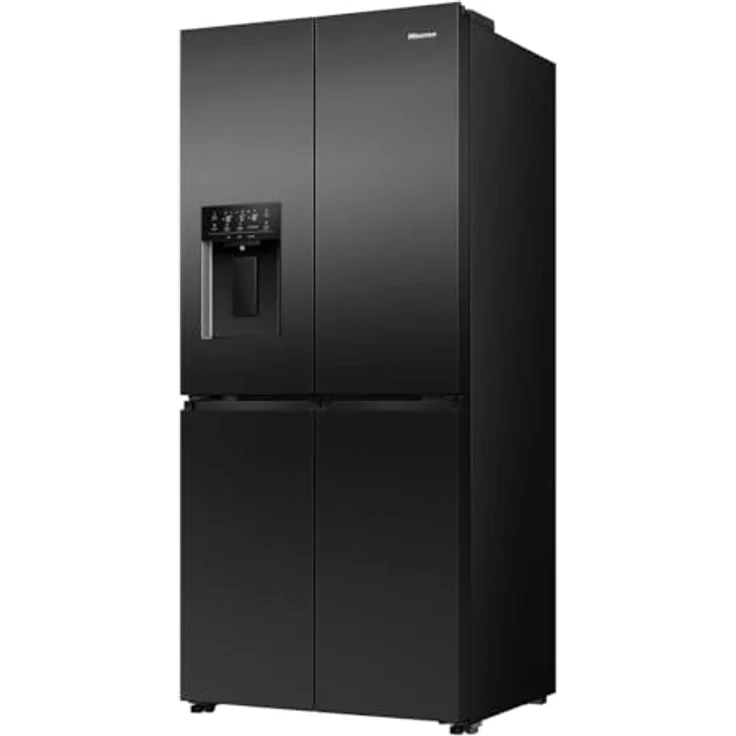 Hisense RQ5P470SYFD, French Door Kühl-Gefrier-Kombination mit 304 l Kühl- und 179 l Gefriervolumen, Schwarz, No Frost-Funktion, Schnellgefrier-Modus und LED-Innenbeleuchtung – Bild 4