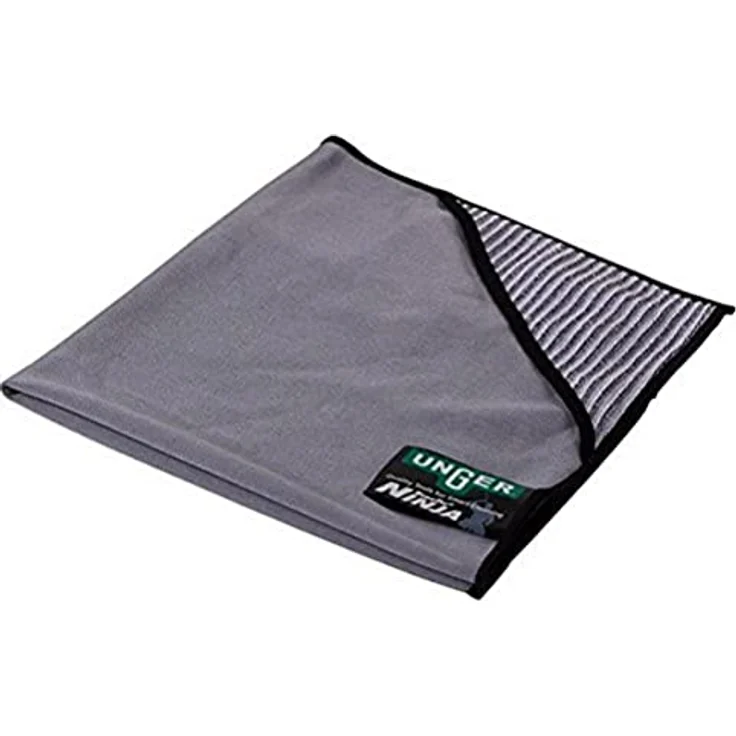 Unger MN55H Fenstertuch ErgoTec Ninja MicroWipe 55x55 cm sehr hochwertiges Fenstertuch mit abrasiven Ecktaschen – Bild 2