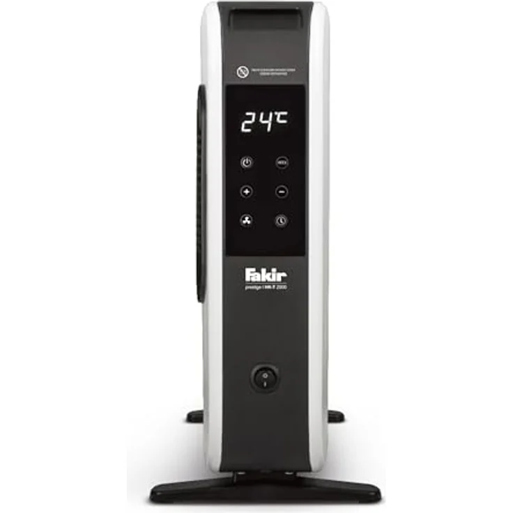 Fakir HK-T 2000 Konvektor Elektrische Heizung - Konvektor Heizung mit 3 Heizstufen und Turbo-Gebläse, LED Touch-Display, Energieeffizient dank automatischer Abschaltung, Kippschutz, Elektro Heizkörper – Bild 2