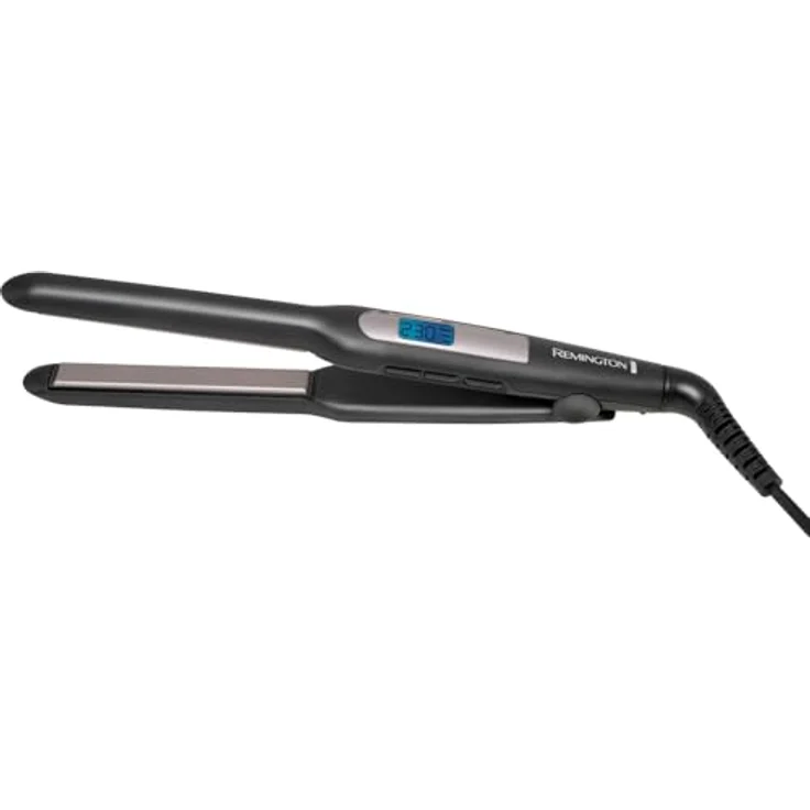 Remington Glätteisen Pro-Ceramic Extra Slim [extra schmale Platten: für kurzes Haar, Pixies, Pony, Bart & kleine Locken] Haarglätter (Ultra-Keramikbeschichtung, LCD-Display, 150-230°C) - Bartglätter S5515 - Preisvergleich – Bild 2