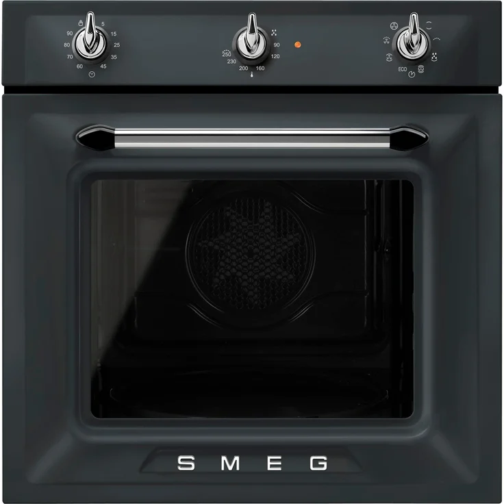 Smeg Victoria SF69M3TNO, Elektrischer Ofen mit 70 l, Heißluft, 8 Beheizungsarten, Schwarz
