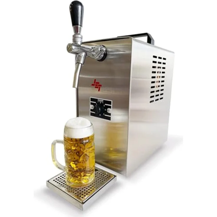 ich-zapfe Bierzapfanlage JET 30, Komplett Set mit Durchlaufkühler bis zu 35 Liter/h, Edelstahl, 1-leitig Trockenkühler – Bild 3