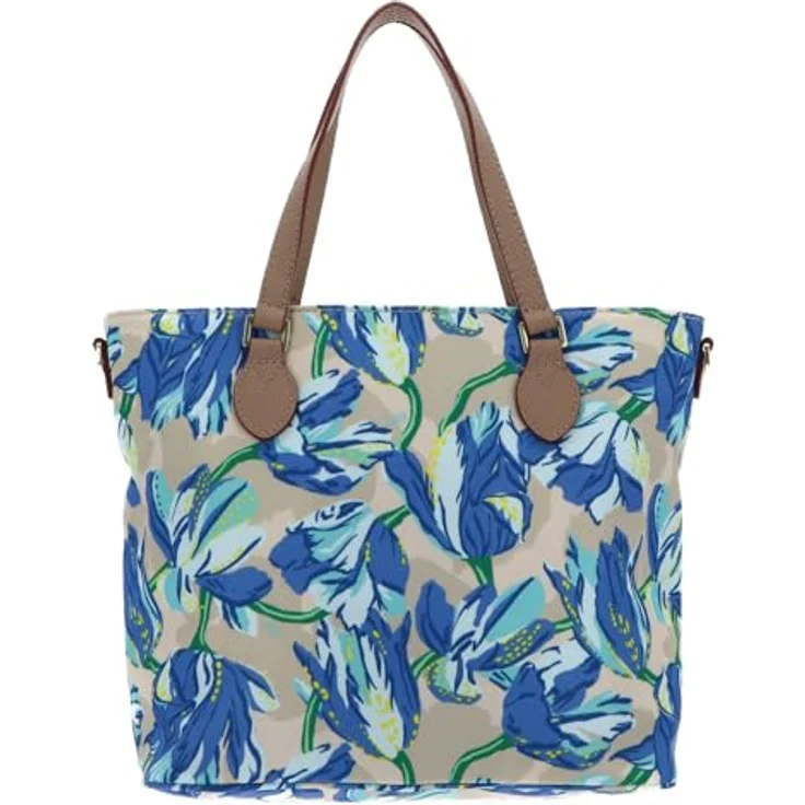 Oilily Hella Handtasche 26 cm, Beige, aus widerstandsfähigem Polyester mit abnehmbarem Umhängeriemen und praktischen Fächern – Bild 3