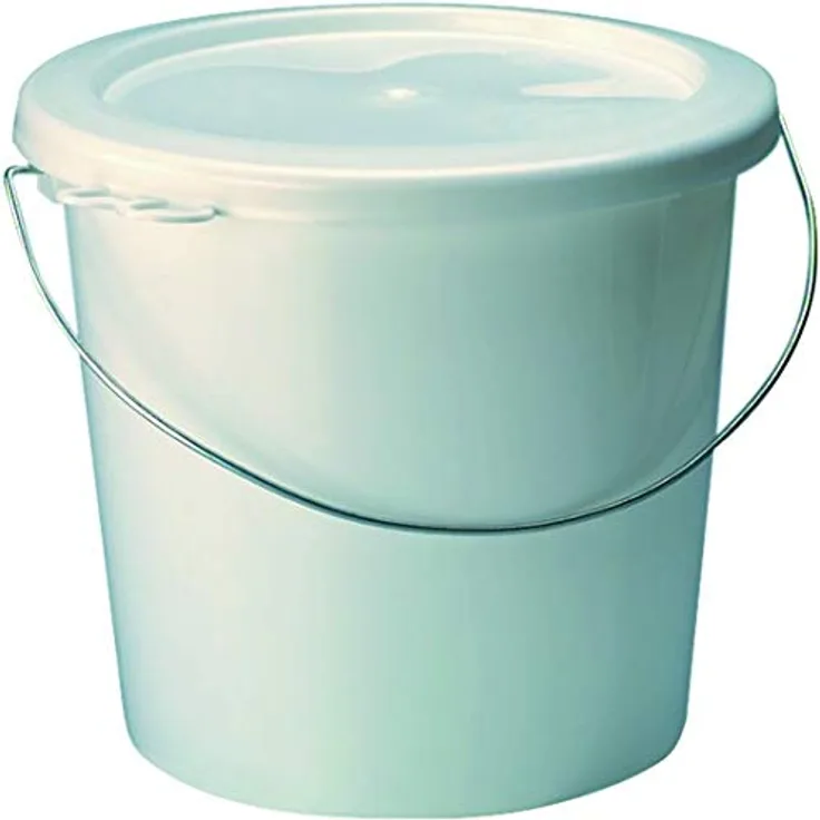 Teko Plastic Eimer Natur 101046, 5 Liter (STD)