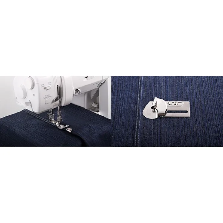 baby lock Nähmaschine Kappnahtsäumer, für robuste Stoffe wie Jeans und Canvas, blau