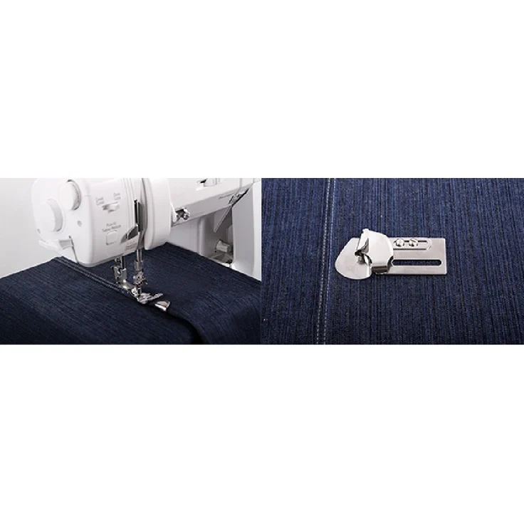 baby lock Nähmaschine Kappnahtsäumer, für robuste Stoffe wie Jeans und Canvas, blau – Bild 1