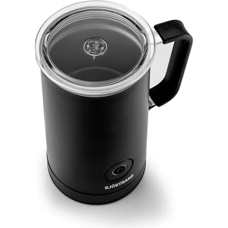 Sjöstrand Coffee Concept Elektrischer Milchaufschäumer - Edelstahl, Für Heiße & Kalte Milch, Antihaftbeschichtet (Matt Schwarz) – Bild 3