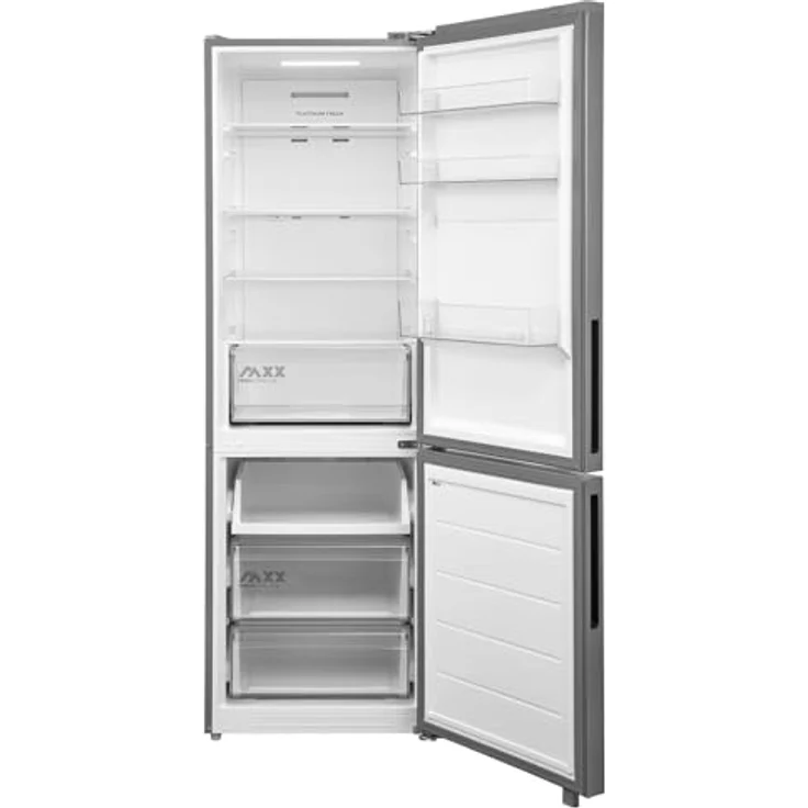 Midea MDRB548MME46, Kühl-Gefrierkombination mit 401 l, 8 kg/24h, E-Energieeffizienz, Edelstahl, Fresh Zone Fach – Bild 7