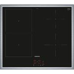 Siemens EM645CSB6E iQ500, Induktionskochfeld, 60 cm, herdgesteuert, Schwarz, Mit Rahmen aufliegend, Kombi-Induktion, powerBoost, powerInduktion - schneller, sauberer und sicherer kochen