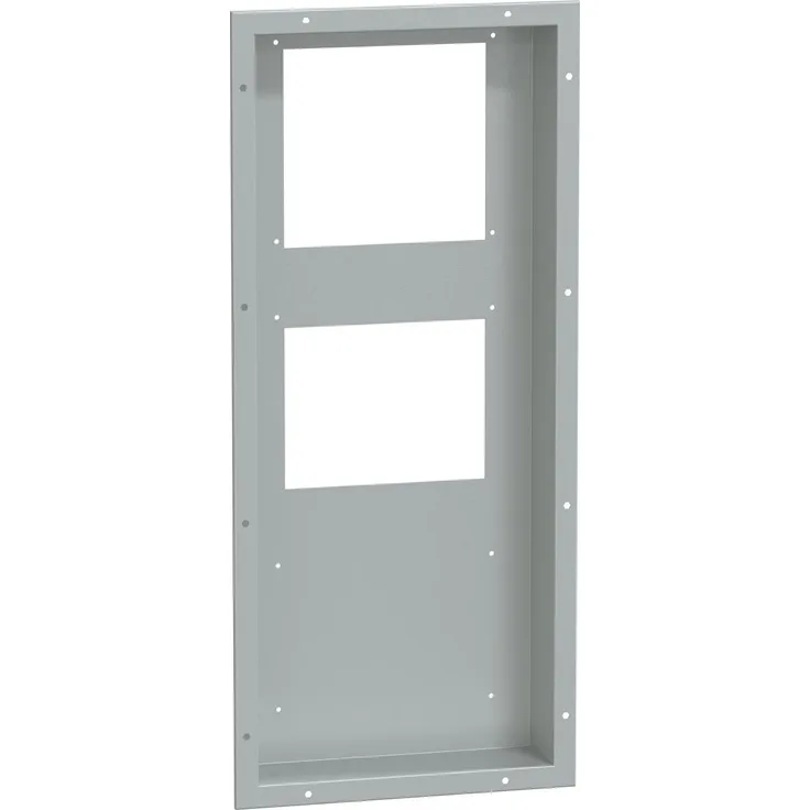 Schneider Electric Nsycuacc037dg, halb bündiger Montagesatz für Klimaanlage, galvanisierter Stahl, grau RAL 7035, IP55, Abmessungen 1373x560x124 mm