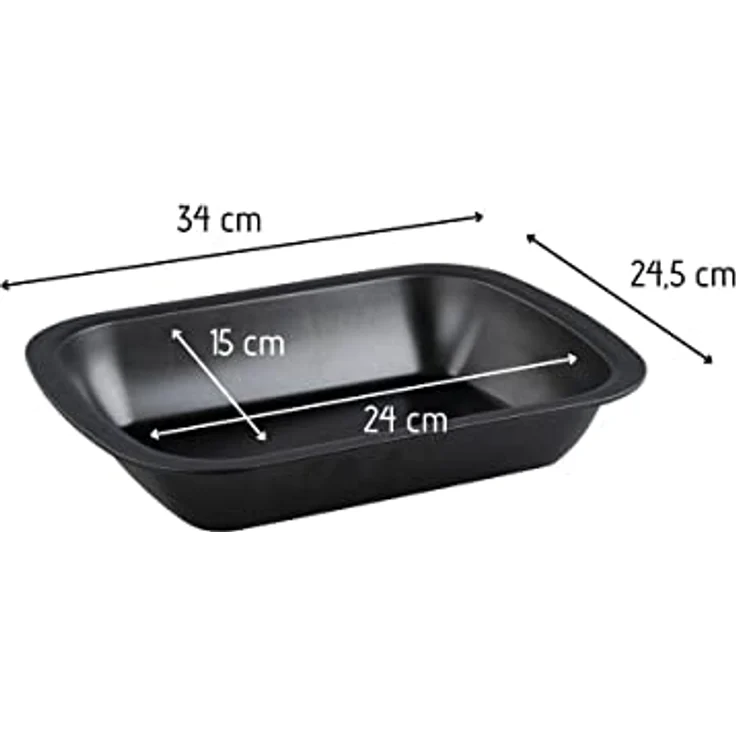 Zenker Bake, Click & Go Dessert- und Auflaufform mit Haube – 34 x 24,5 x 8 cm – Backform mit passendem Deckel für den direkten Transport – Kuchenform zum Backen & Transportieren – Bild 3