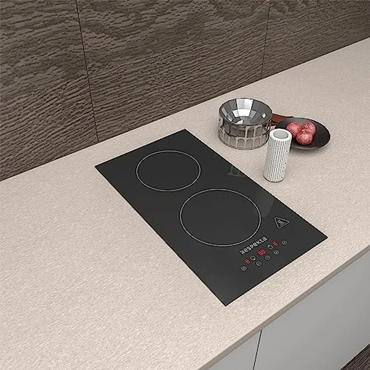 Respekta Rahmenloses Induktionskochfeld autark/Einbaukochfeld induktiv mit 2 Platten / 9 Leistungsstufen/Touch Control/Timer/Kindersicherung / 29 cm/in schwarz/KM 9140I-28 – Bild 4