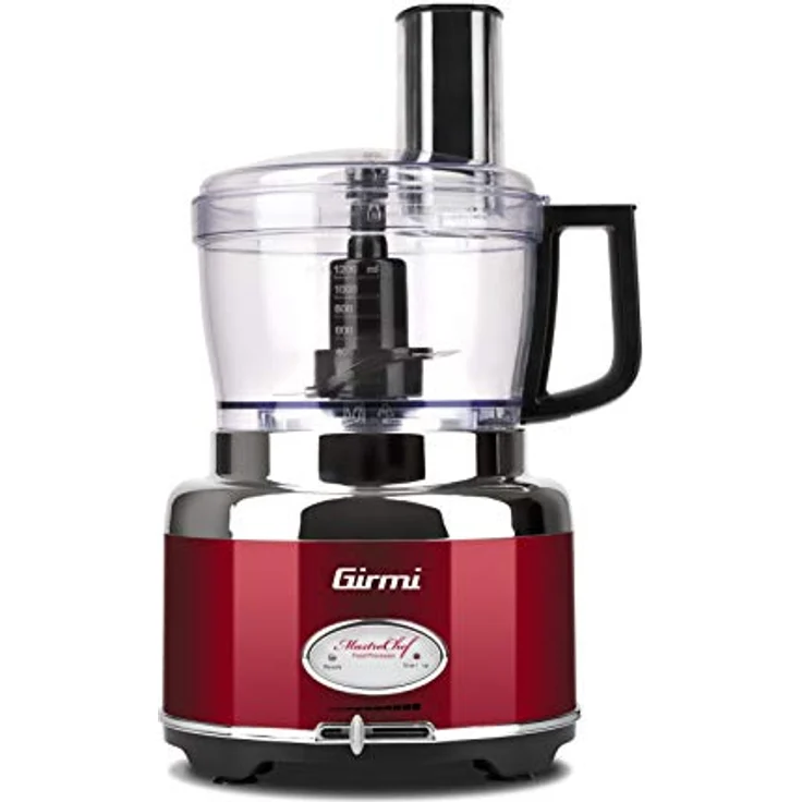 Girmi Rb9002 Multifunktions-Roboter, 600 W Leistung, 1200 cc Verarbeitungsschale, INOX Wendescheiben – Bild 2