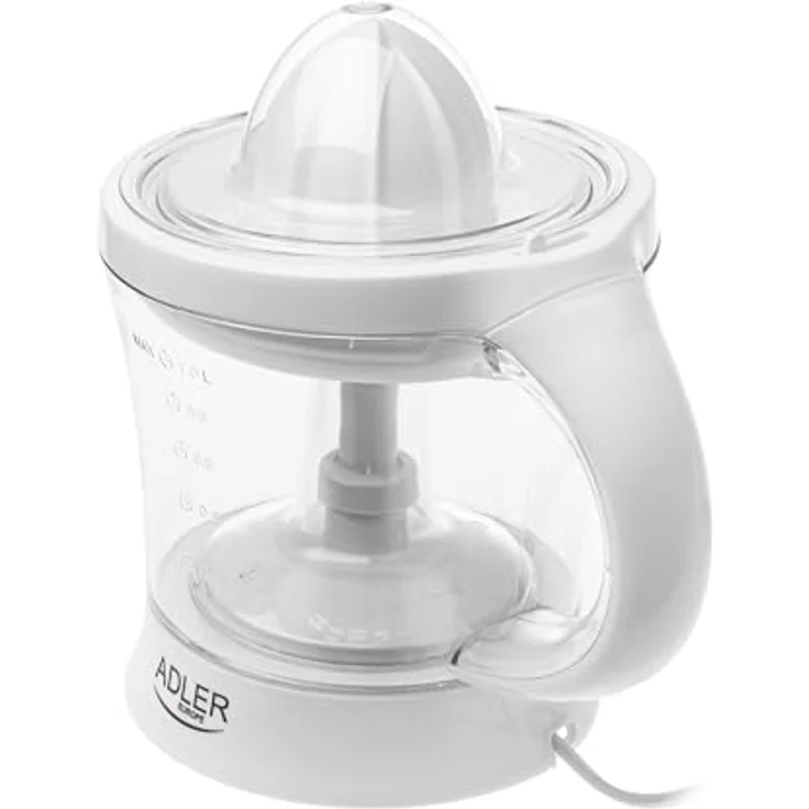 ADLER AD 4014 Elektrische Zitruspresse, 40W Leistung, zwei austauschbare Presskegel, automatisierter Betrieb, hygienisches Design – Bild 3