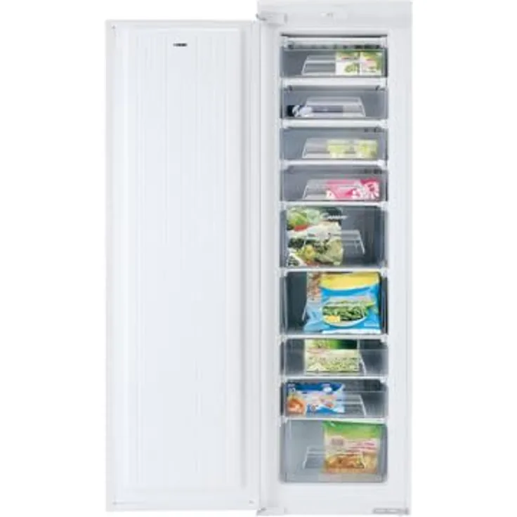 Candy CFFO 3550 E/N Einbaugefrierschrank, 200 l Nutzinhalt, manuelles Abtauen, Tür-Offen-Alarm