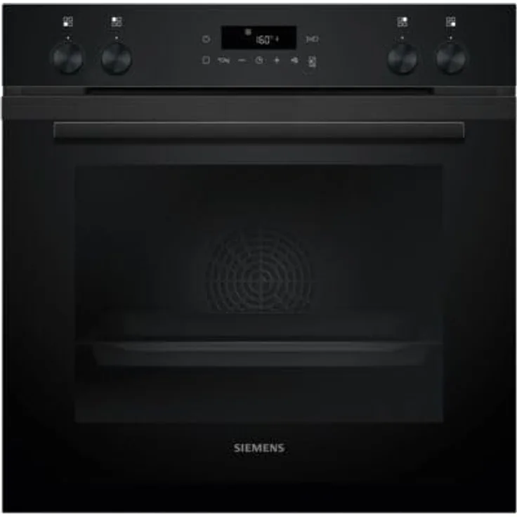 Siemens HE271ABB3, Pyrolyse Einbauherd in Deep Black Inox, mit 5 Backofenfunktionen und Automatikprogrammen