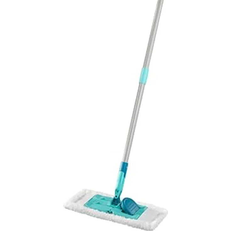 Leifheit SUPERDUSTER Floor, Staubwischer mit Rundum-Staubbezug aus Mikrofaser, waschbar, für alle Hartböden, 148 cm Stiel, 360°-Gelenk – Bild 1