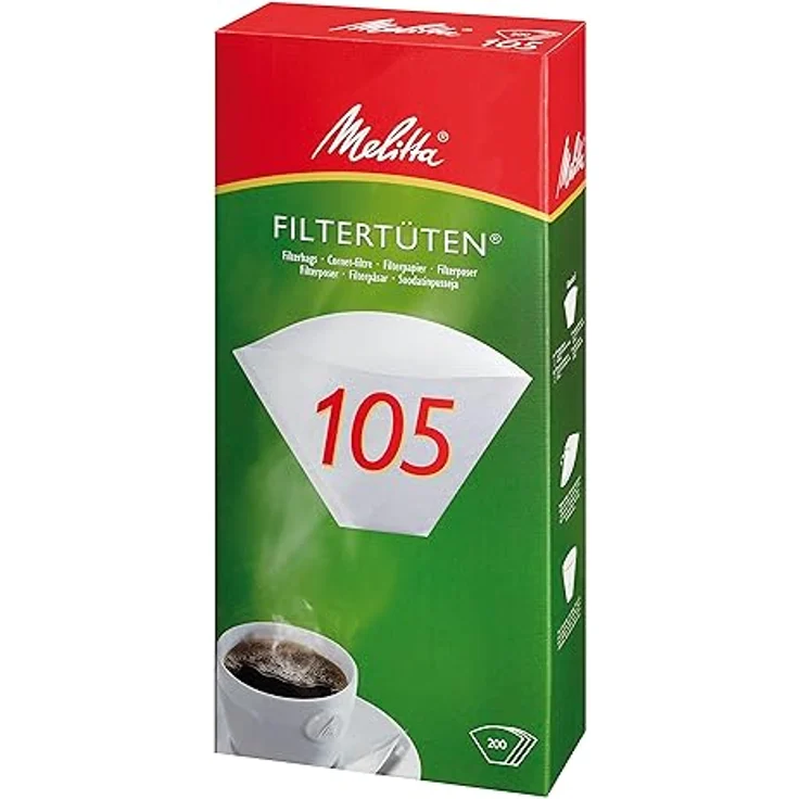 Melitta Filtertüten 105, Weiß, 200 Stück – Bild 2