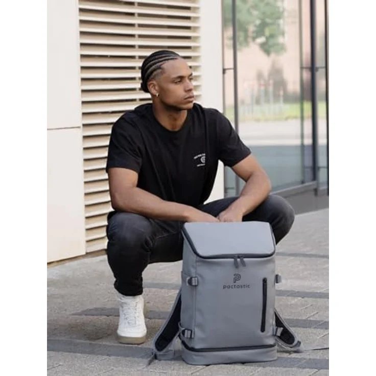 Pactastic Urban Collection Rucksack 50 cm Laptopfach grey – Bild 10