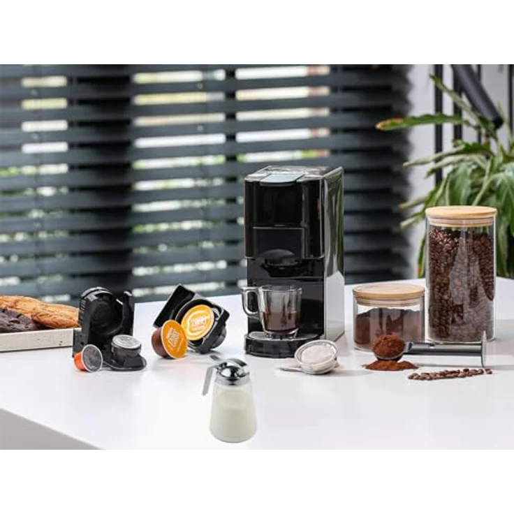 Setpoint Multikapsel-Kaffeemaschine 5-in-1, 19-bar Hochdruckpumpe, Edelstahlgehäuse, Milchkännchen - Preisvergleich – Bild 2
