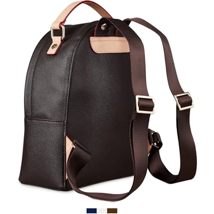 bugatti Ella City Rucksack, 29 cm, dunkelbraun, 100% Polyurethan, 24 cm x 12 cm x 29 cm – Bild 3