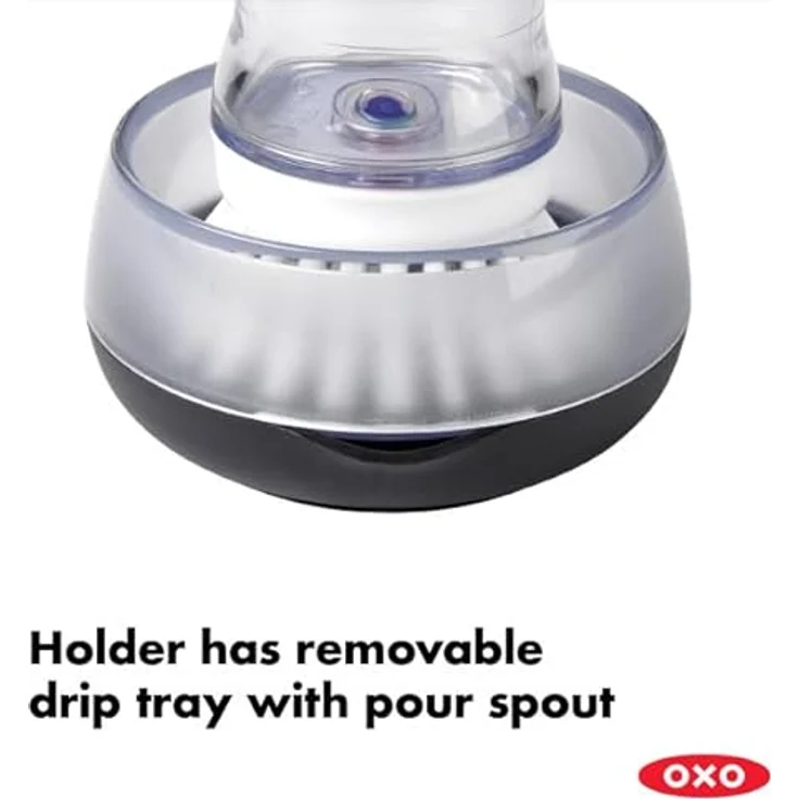 OXO Good Grips Handbürste mit Spülmittelspender in Aufbewahrungsschale – Bild 5