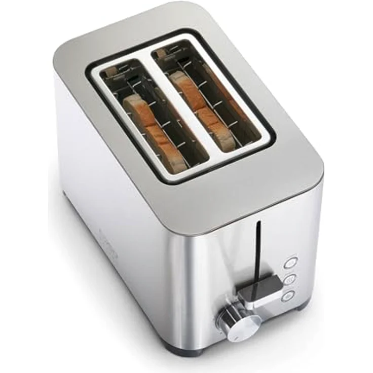 Caso Toaster 1917 Classico T2 Duo Toaster, 2 Scheiben, Silber, 850 Watt, 5 Bräunungsstufen – Bild 7