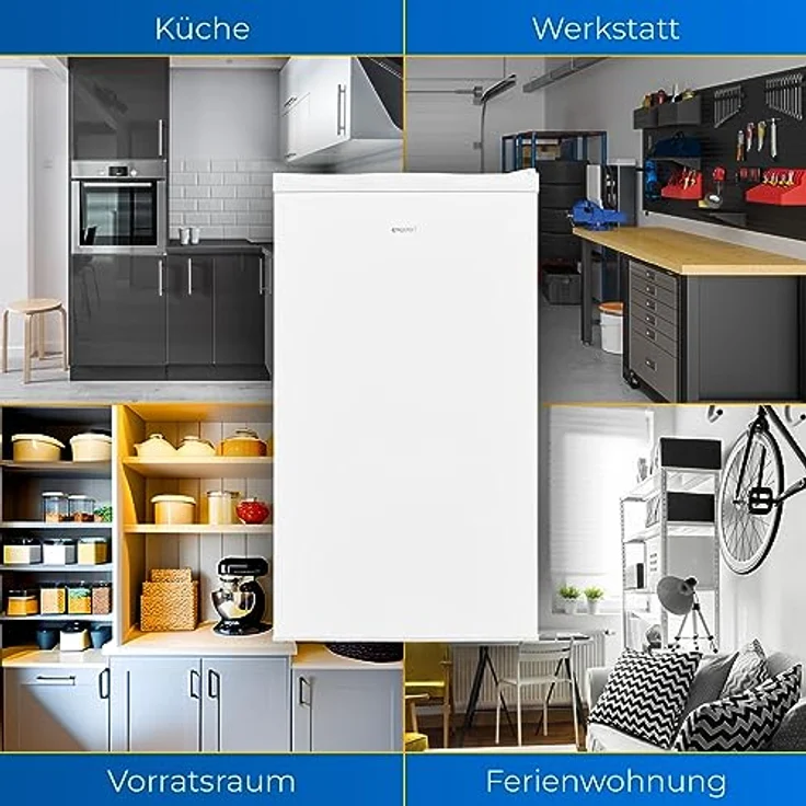 Exquisit Gefrierschrank GS5111-330E weiss | Kleiner Gefrierschrank 63 Liter Volumen | 4* Gefrieren | Tiefkühlschrank klein mit Temperaturregelung – Bild 5