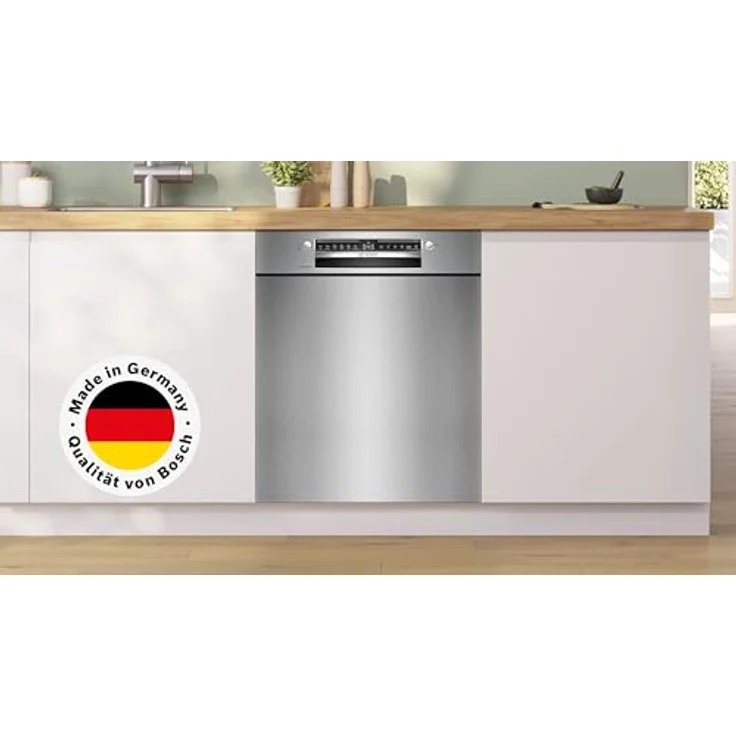 Bosch SMU4ECS28E, Unterbau-Geschirrspüler, 60 cm, gebürsteter Stahl, Energieeffizienzklasse A – Bild 2