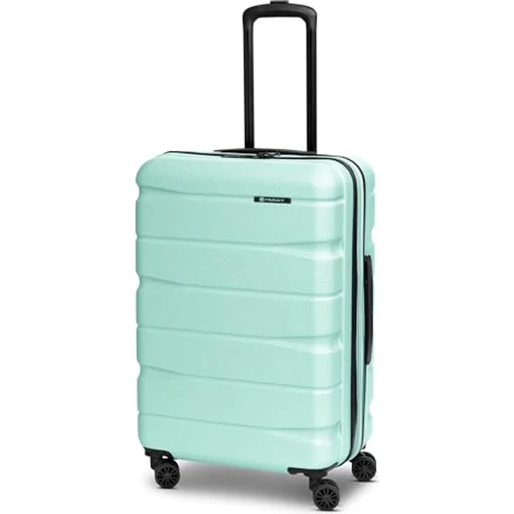Franky Munich 4.0 Koffer groß | Hartschalen Trolley ausgestattet mit 4 Rollen, arretierbarer Griff, Dehnfalte, Kreuzpackgurt und TSA-Zahlenschloss | 44.5 cm x 28 cm x 66 cm – Bild 1