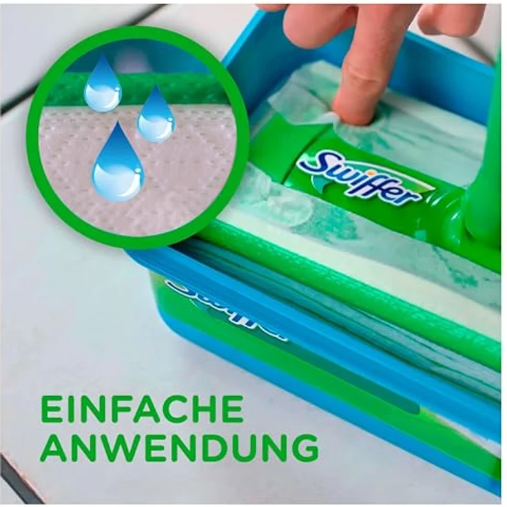Swiffer Bodenwischer Feuchte Bodentücher Nachfüllpack mit frischem Zitrusduft 48 St., für eine schnelle und einfache Reinigung – Bild 4