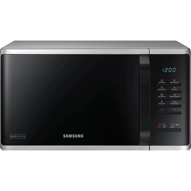 Samsung MS23K3513AS Solo-Mikrowelle, 23 l, 800 W, Tasten, Silber