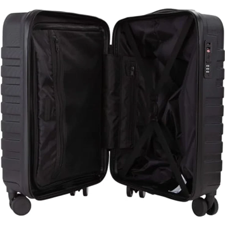 Valentino Starlight Kabinentrolley 54 cm, 4 Rollen, schwarz, 100% ABS, Maße 38 cm x 20 cm x 54 cm – Bild 3