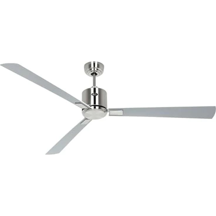 CasaFan ECO NEO III 152 BN-WE/LG, WiFi Deckenventilator mit Fernbedienung, Timer, Flügel in Weiß/Lichtgrau, Chrom (gebürstet) – Bild 5
