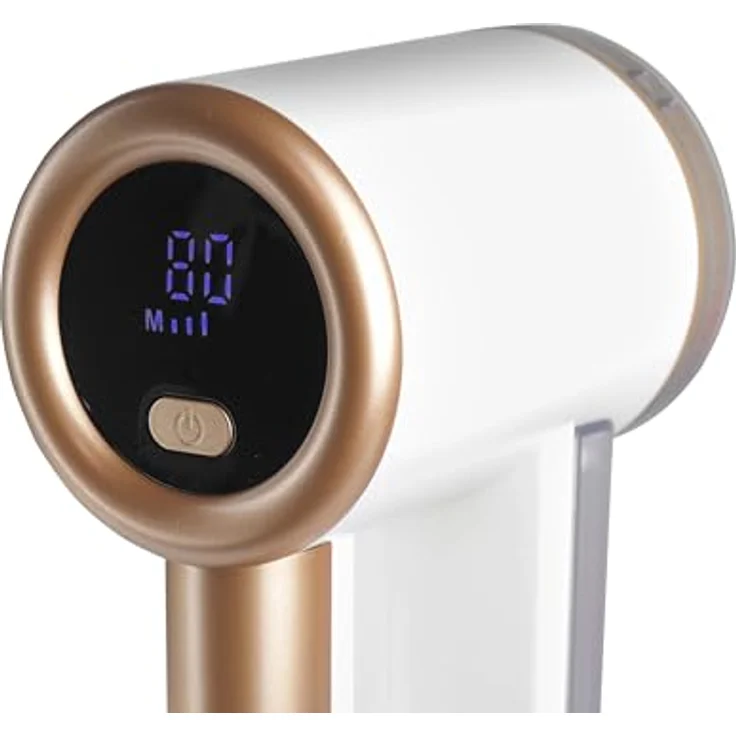 LTC Fusselrasierer LXB95, kabellos mit LED-Display, 3 Geschwindigkeitsstufen, Weiß und Gold – Bild 6