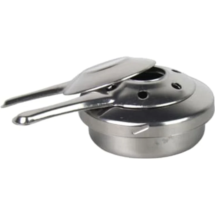 Lentz Fondue-Set aus Edelstahl für 6 Personen | inklusive Besteck | betrieben mit Brennpaste | Topf mit Absturzsicherung (22-teilig), Found 10-22 – Bild 5