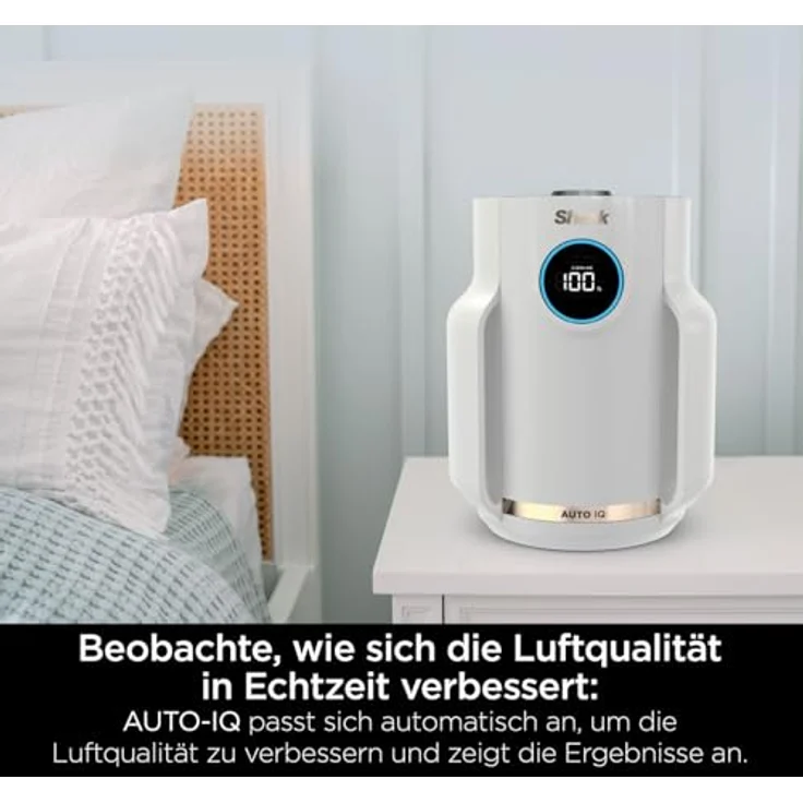 Shark NeverChange HP072EU Luftreiniger, HEPA-Filter für 99,97% Allergene, Raumabdeckung 23 m², leise mit LED-Display, Farbe Dove, bis zu 5 Jahre ohne Filterwechsel – Bild 5