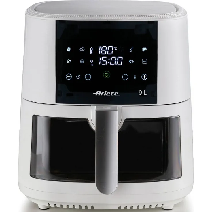 Ariete Heißluftfritteuse 4630W, 1500 W, Gourmet-Reise mit 8 voreingestellten Programmen, Schwarz