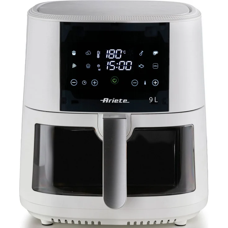 Ariete Heißluftfritteuse 4630W, 1500 W, Gourmet-Reise mit 8 voreingestellten Programmen, Schwarz