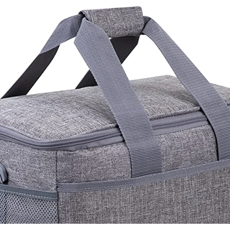 Rivacase Kühlbox, 34 l, Lunch-Kühltasche für 54 Dosen, hellgrau, schmutz- und wasserabweisend – Bild 5