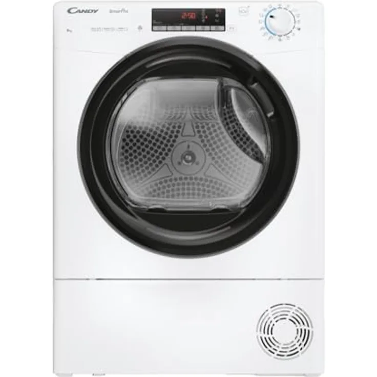Candy Smart Pro CROE H9A2TBE-S, Wärmepumpen-Wäschetrockner mit 9 kg Kapazität, Energieeffizienz A++, App-Steuerung und vielseitigen Trockenprogrammen, Weiß