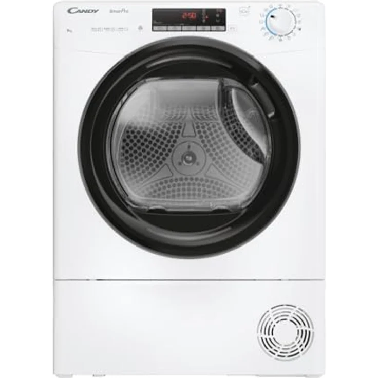 Candy Smart Pro CROE H9A2TBE-S, Wärmepumpen-Wäschetrockner mit 9 kg Kapazität, Energieeffizienz A++, App-Steuerung und vielseitigen Trockenprogrammen, Weiß – Bild 1