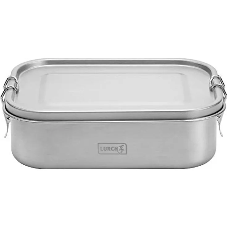 Lurch 240881 Lunchbox Snap aus Edelstahl 100% auslaufsicher 1200ml