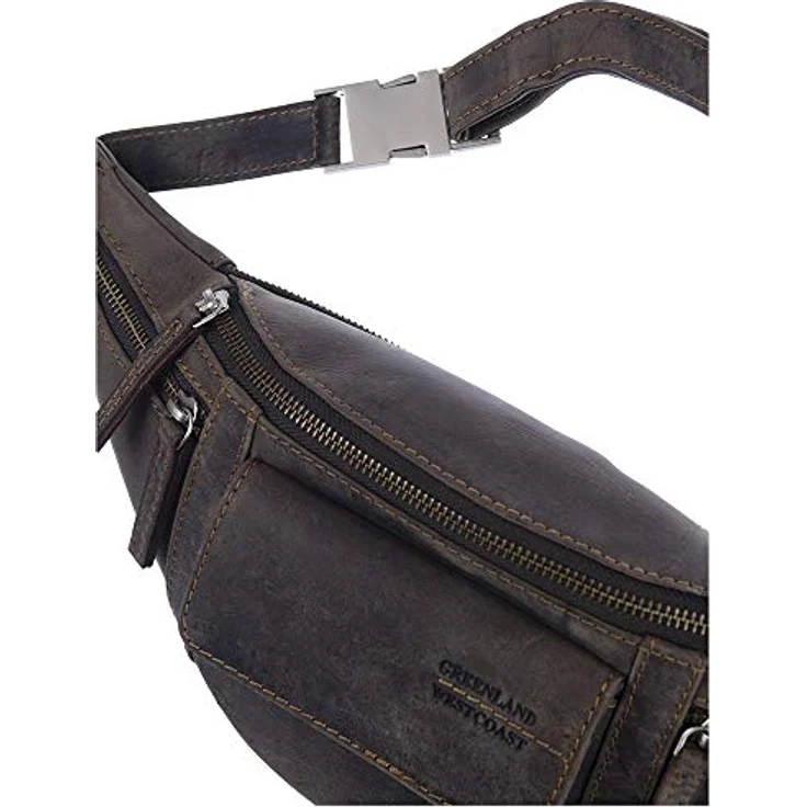 Greenland Nature Westcoast Gürteltasche Leder, 36 cm, braun, 100% Leder, Sattel-Farbe – Bild 2