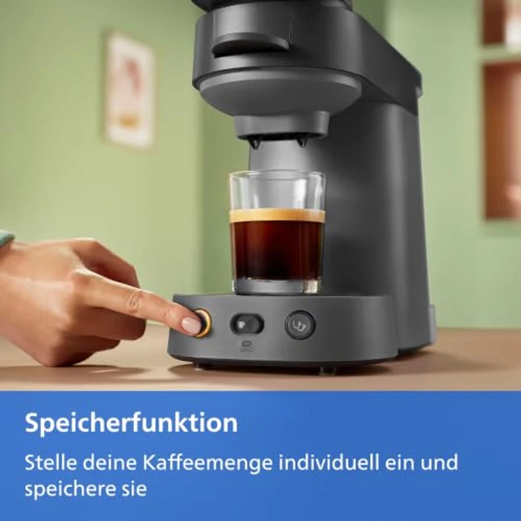 PHILIPS SENSEO® Vibe CSA225/60 Kaffeepadmaschine, 2-Tassen-Funktion, milder oder starker Kaffee, 0.9L Wassertank, Schwarz – Bild 6