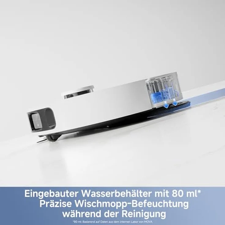 Mova E40 Ultra Nass-Trocken-Saugroboter, 600 W, 75 Tage autonom, 19.000 Pa Saugkraft, Teppicherkennung, inkl. Beutel – Bild 8
