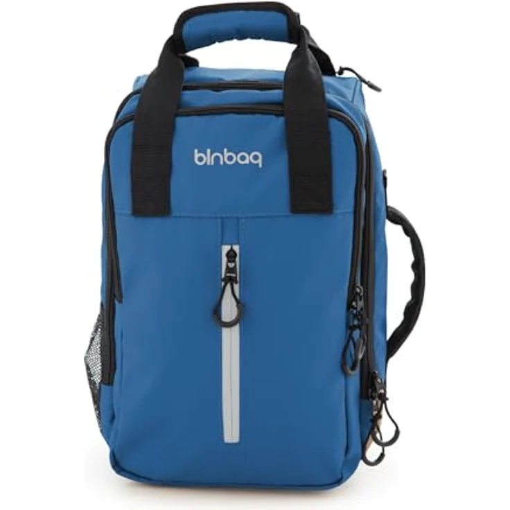 Hauptstadtkoffer Blnbag M7 Underseat-Trolley, wasserfest, Handgepäck-Koffer 40×20×25 cm, max. 20L, 2 Rollen, gepolstertes Laptopfach, Blau – Bild 2