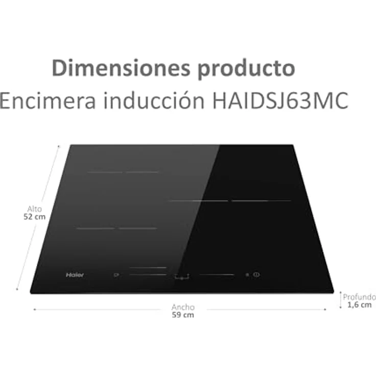 Haier HAIDSJ63MC, Induktionskochfeld,Breite 59 cm, autark – Bild 2